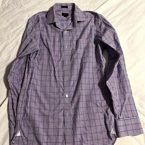 J. Crew Non-Iron Slim Fit Button Down Purple Dress Shirt - Size XS